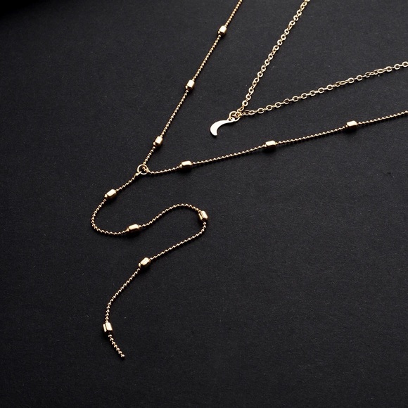 Dainty Boho Moon Necklace - Picture 4 of 5